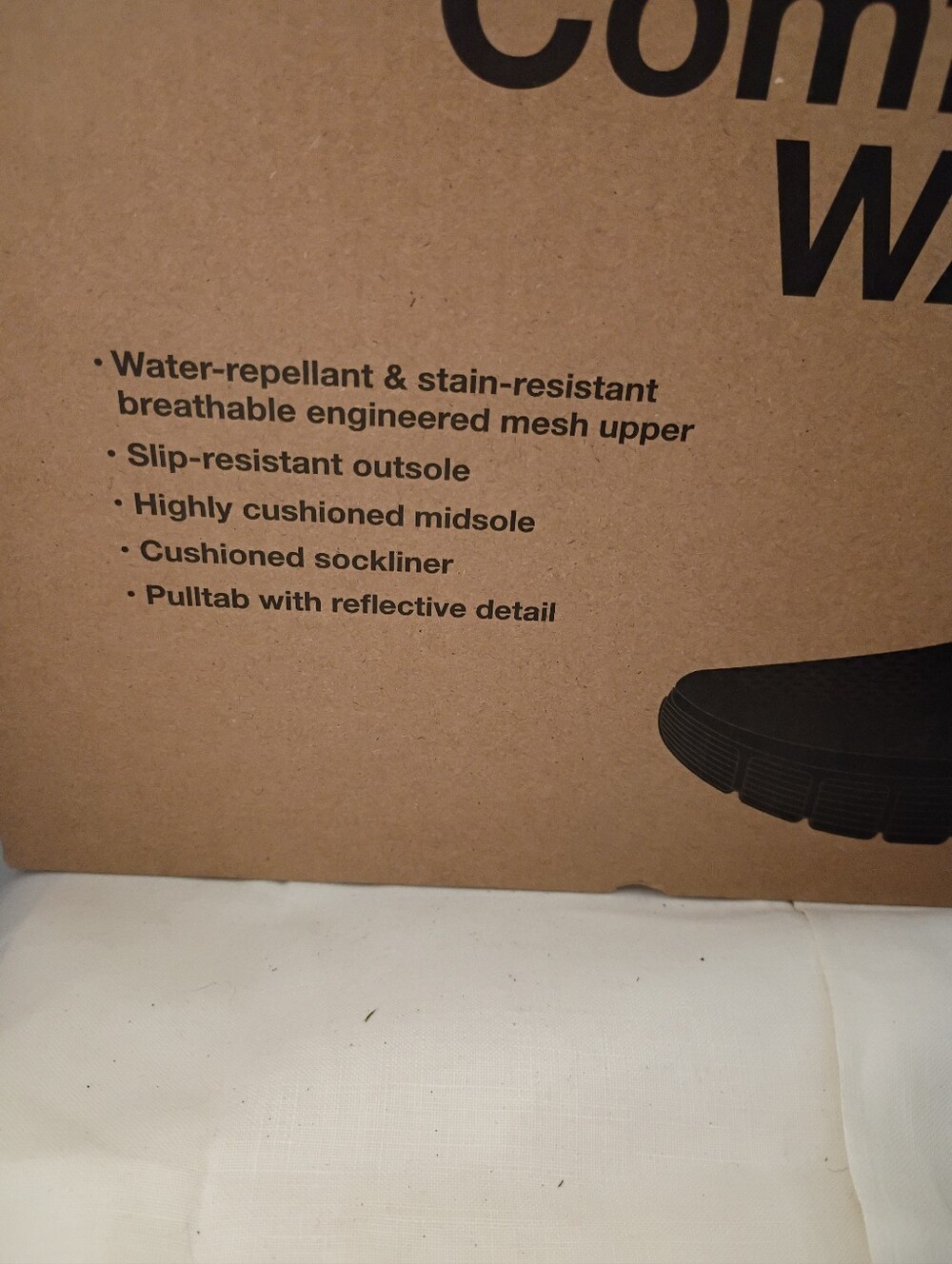 New! Kirkland Signature men’s 8 comfort walker shoes Black - Picture 4 of 9